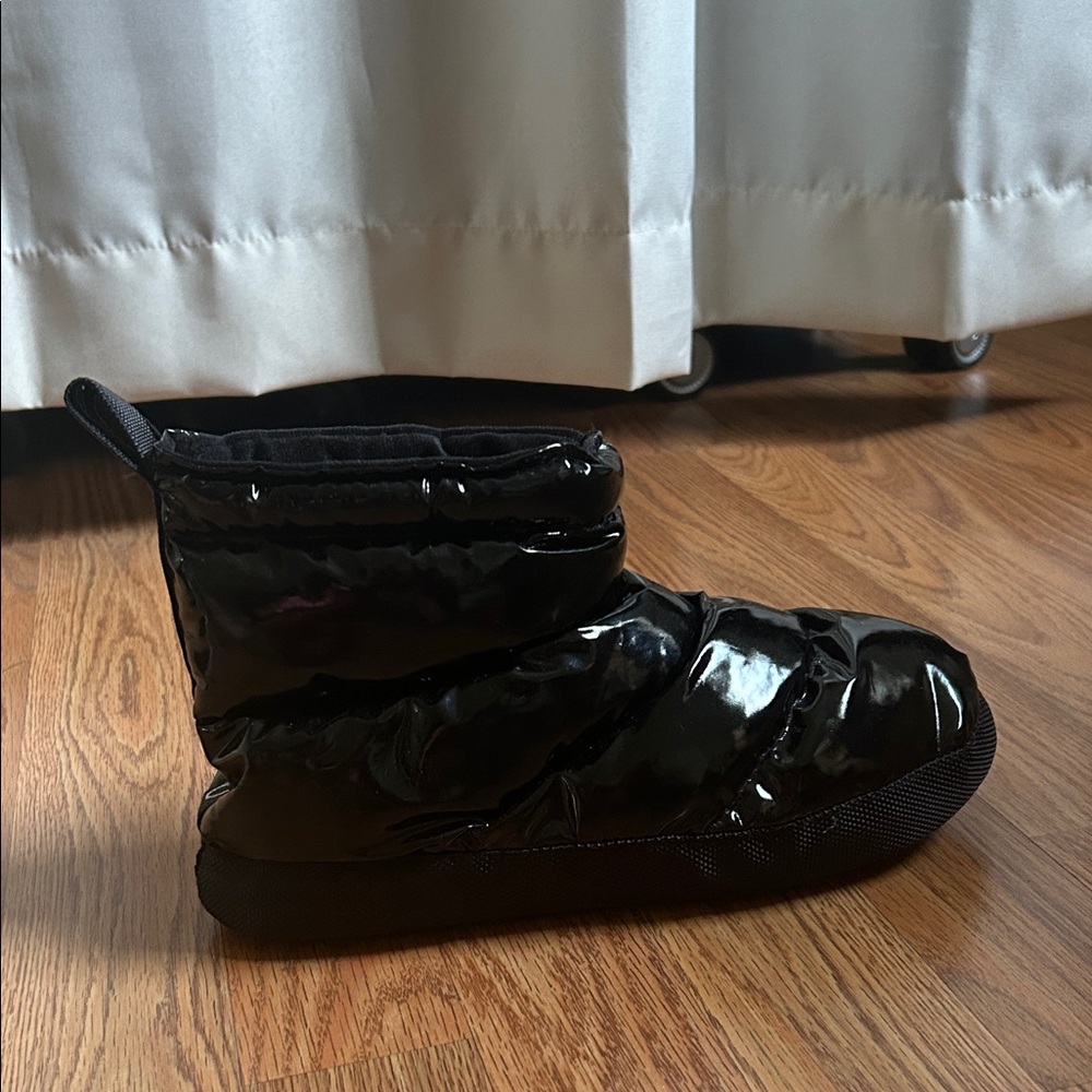 Capezio Black Glossy Dance Booties